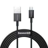  USB kabelis Baseus Superior from USB to microUSB 2A 2.0m black CAMYS-A01 